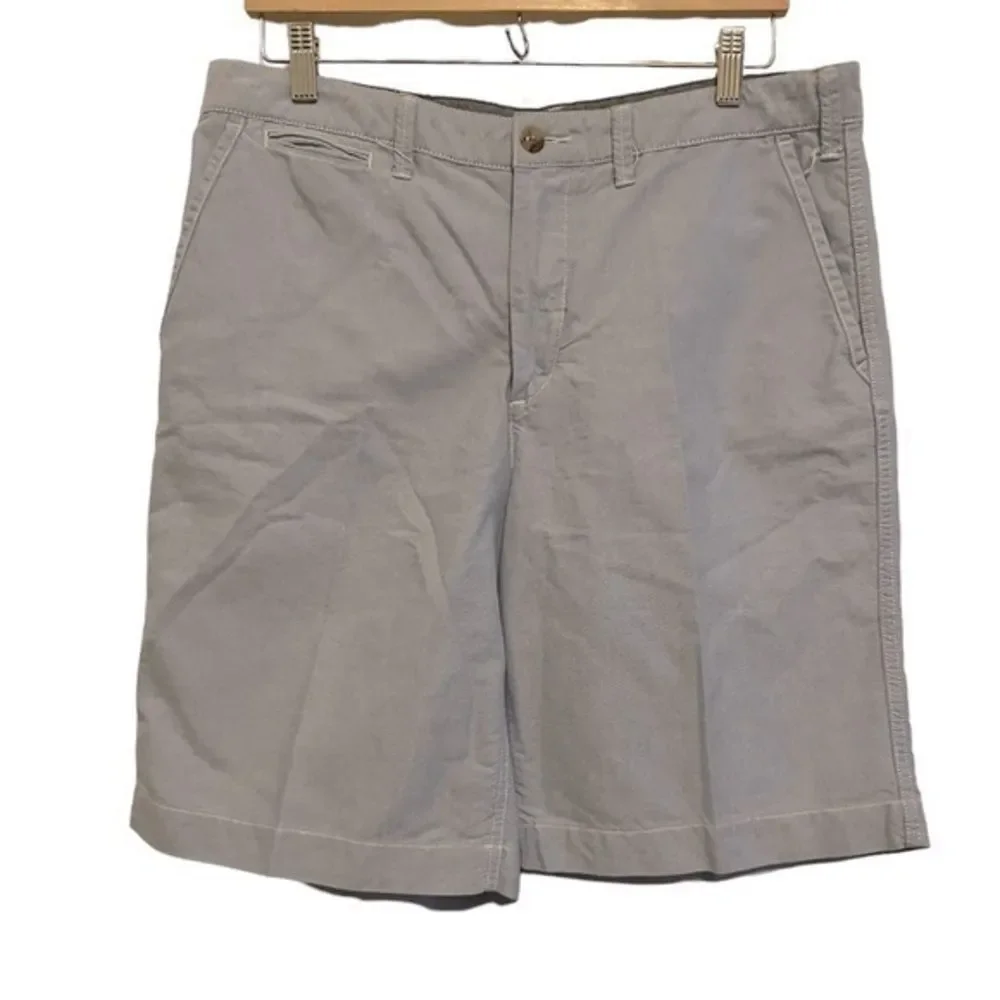 Polo by Ralph Lauren Light Gray Men’s Flat Front Chino Shorts